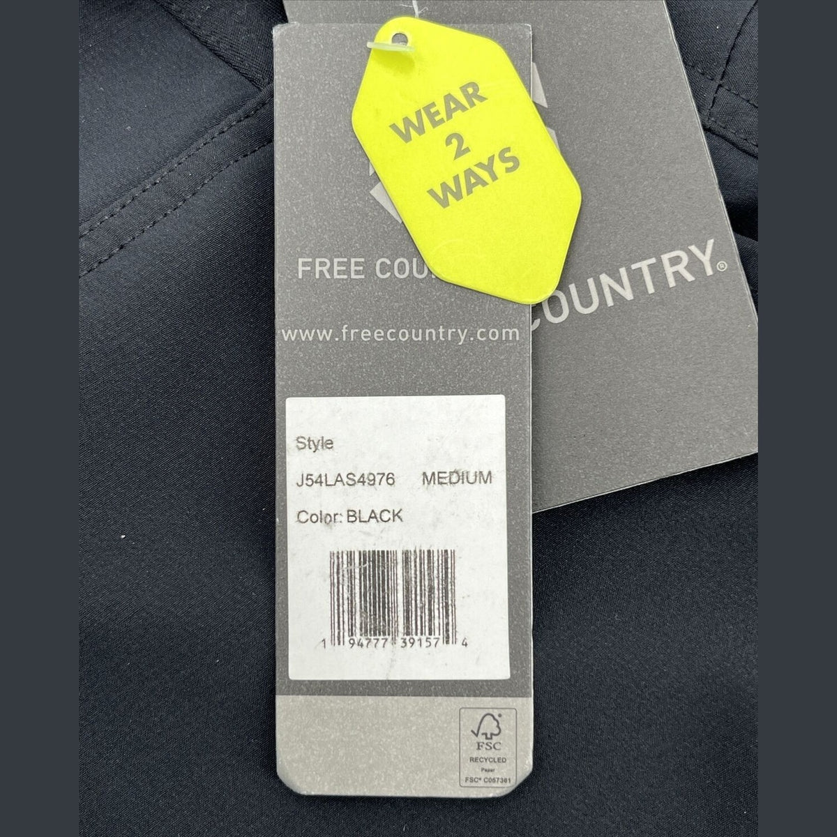$85 Free Country Women's Get Out There Convertible Pants to Shorts-Black-Medium