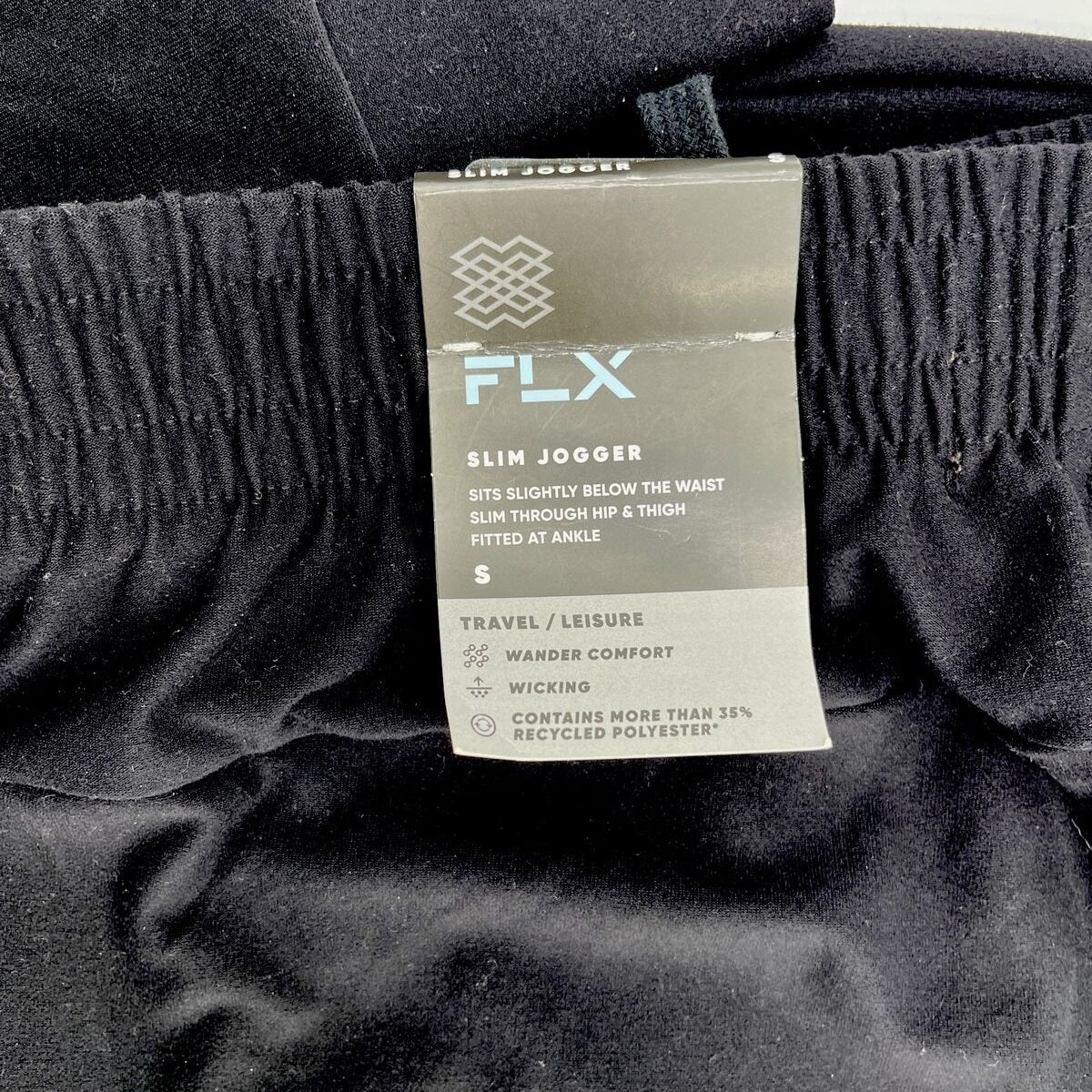 FLX Men’s Wander Joggers Pants- Black- Small - NWT $60