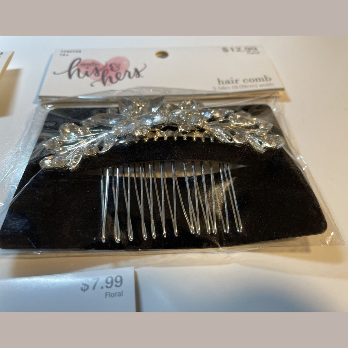 Combo Lot 3 PCs Studio His & Hers WEDDING Set: EARRING - HAIR COMB - Bracelet