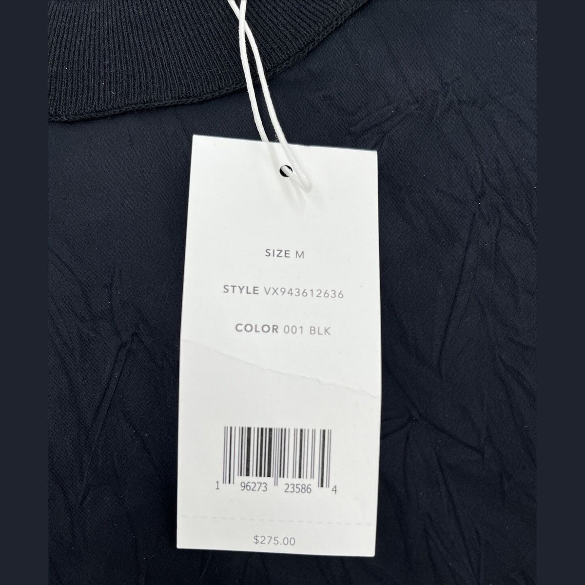 $275 Vince Women’s Sleeveless Satin Blend Top VX943612636- Black- Medium-New Tag