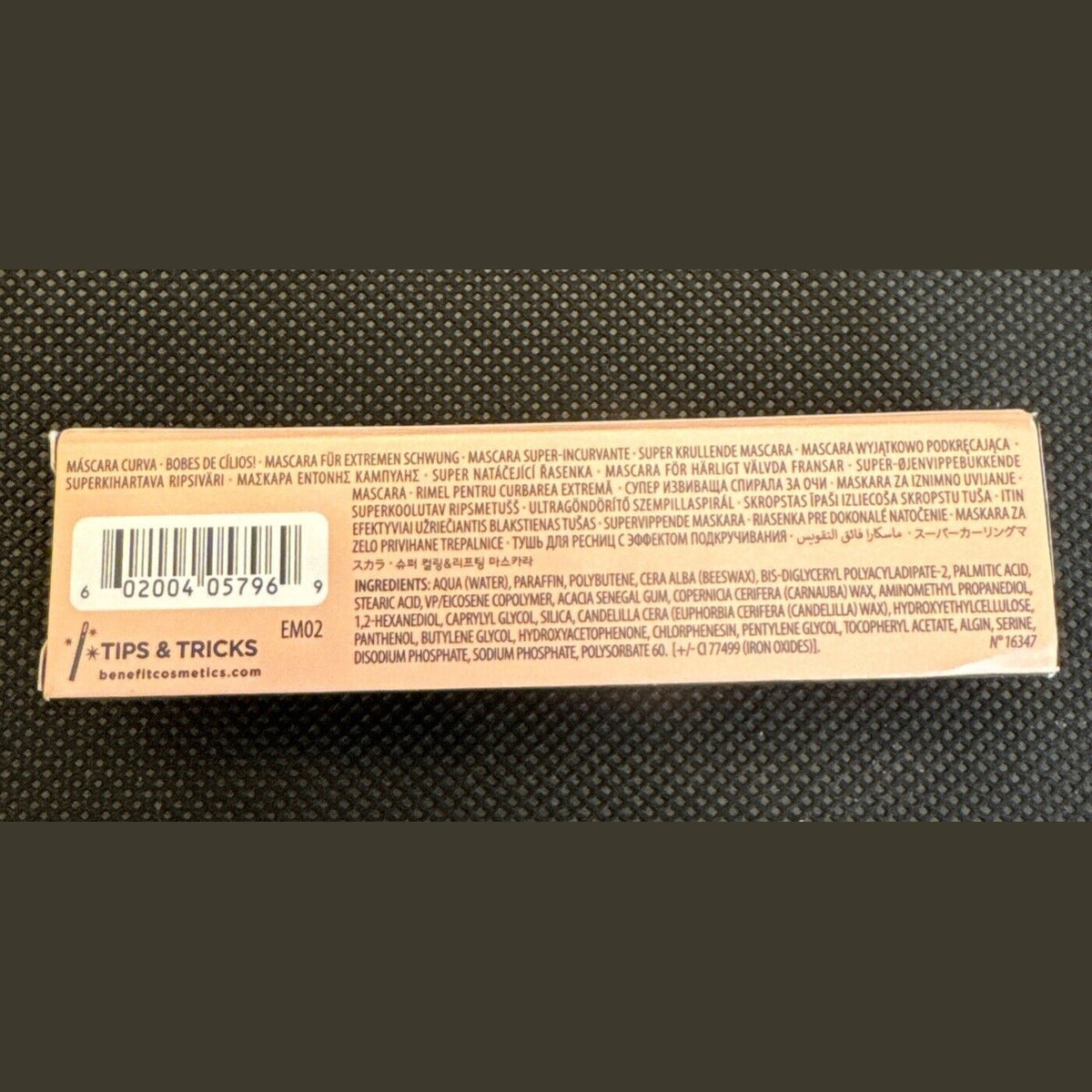 Benefit Cosmetics Roller Lash Curling& Lifting Mascara- MINI- Black- 0.14oz