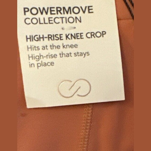 CALIA Women’s PowerMove High Rise Knee Crop Tights - Apricot Aura- Small NWT