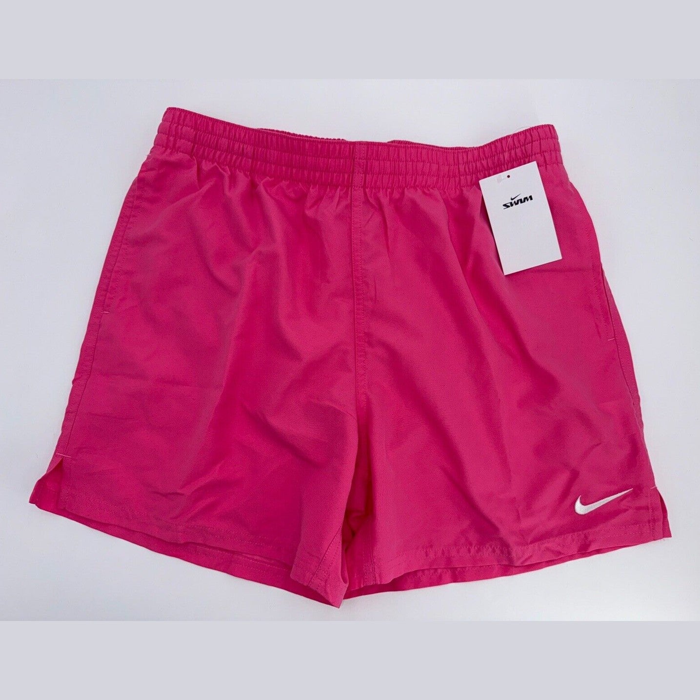 Nike Men's Swoosh Swim Trunks NESSF560-656- Pink - Medium -NEW- MSRP $50