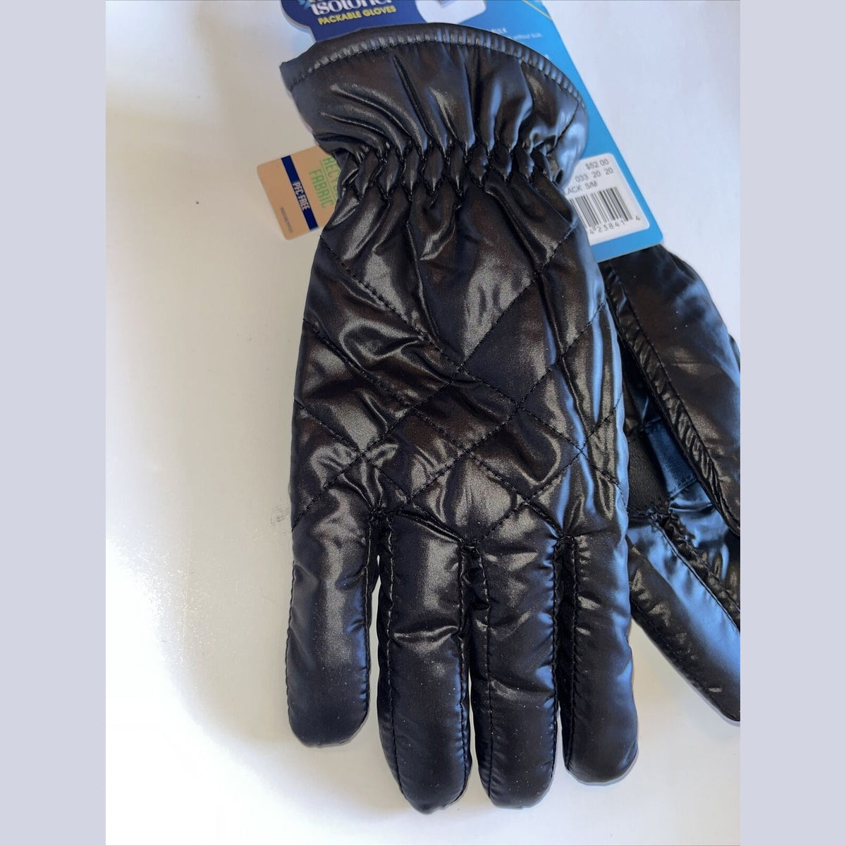 Isotoner Womens Fleece Lined Gloves One Size Smart Dri Works w/Touchscreen-Black
