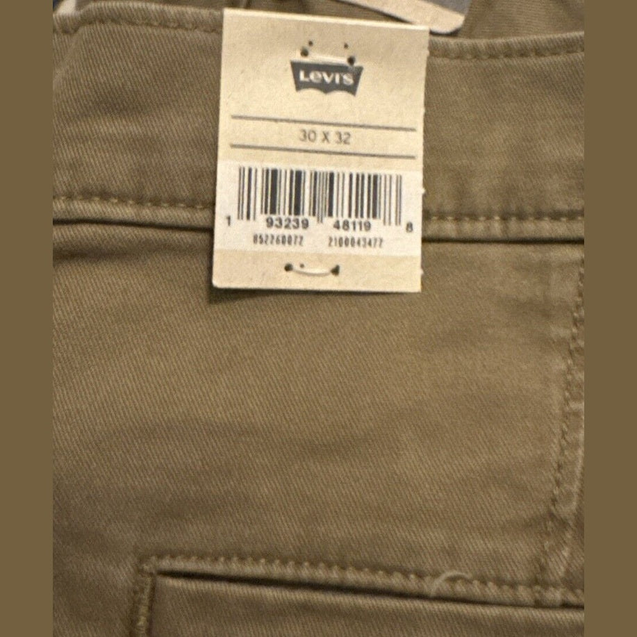 $70 Levi’s Men’s XX Chino Standard Tapered Stretch Pants- Cougar- W30 L32- New