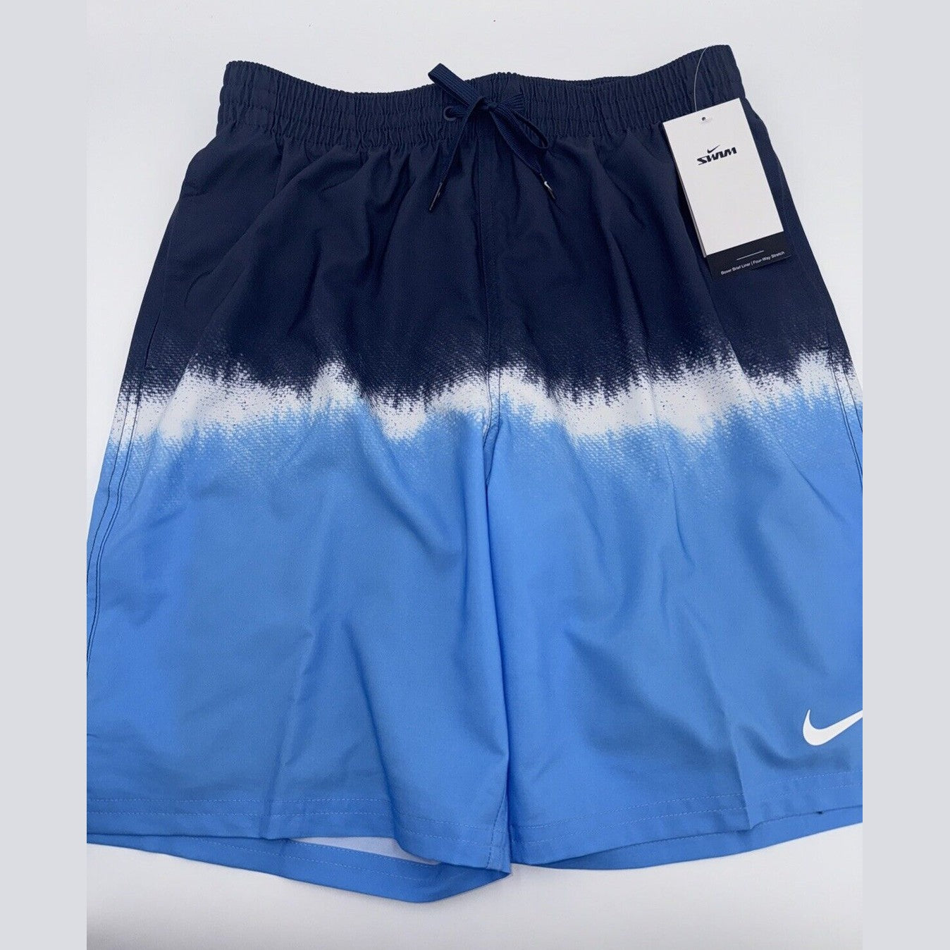 NIKE Men’s Shorts Swim Trunks NESSF547 Content Volley 9”- Navy/Blue -Medium -New