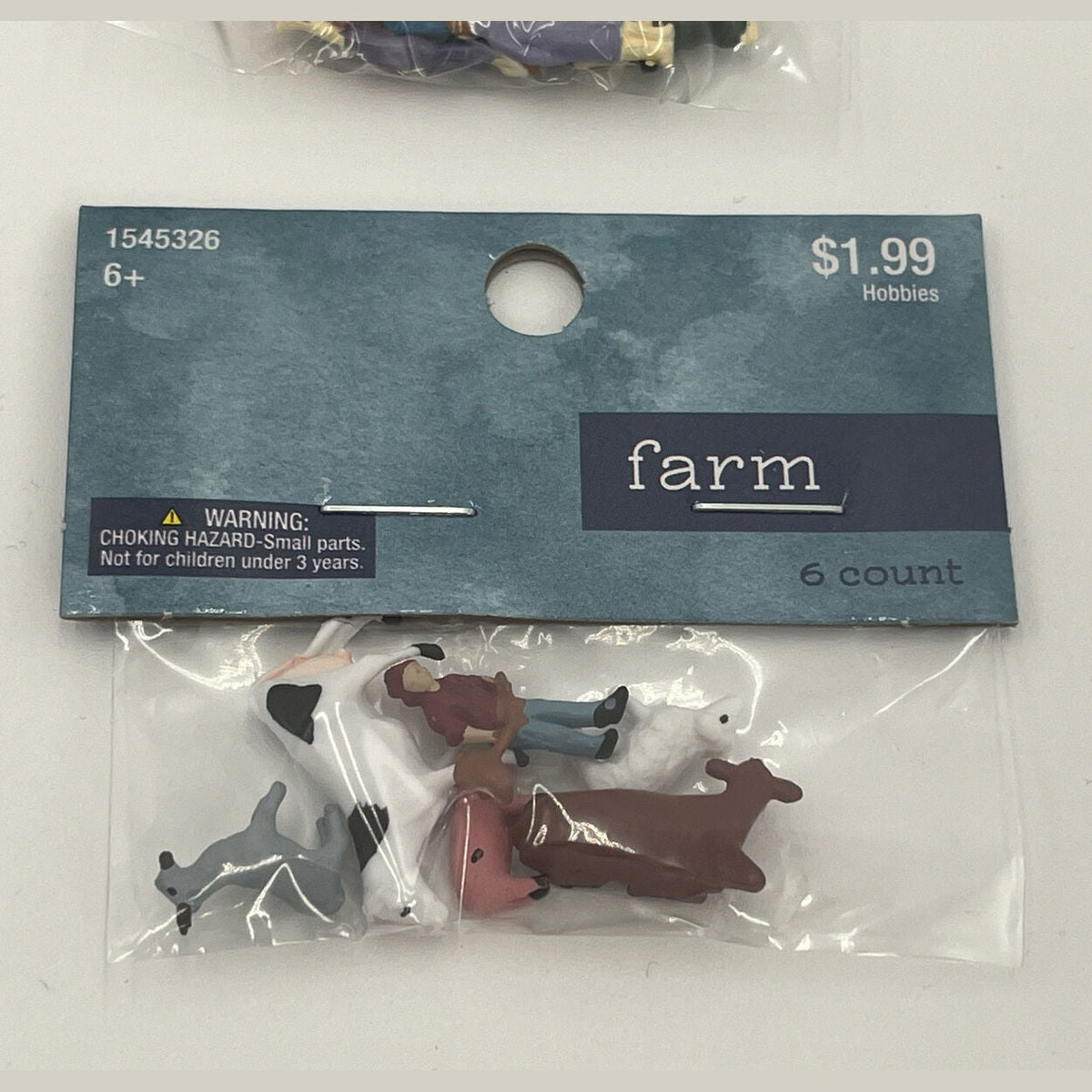 6 Pack Lot Of Mini Figures From Hobby Lobby- 3 People, 2 Float, 1 Farm- Deal!