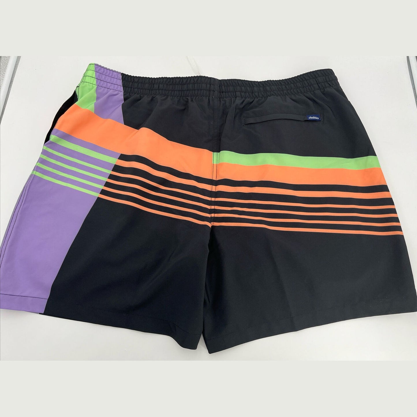 Chubbies Men's Stretch Swim Trunks 5.5" The Jazzer Thighs-Multi-2XLarge -New $70