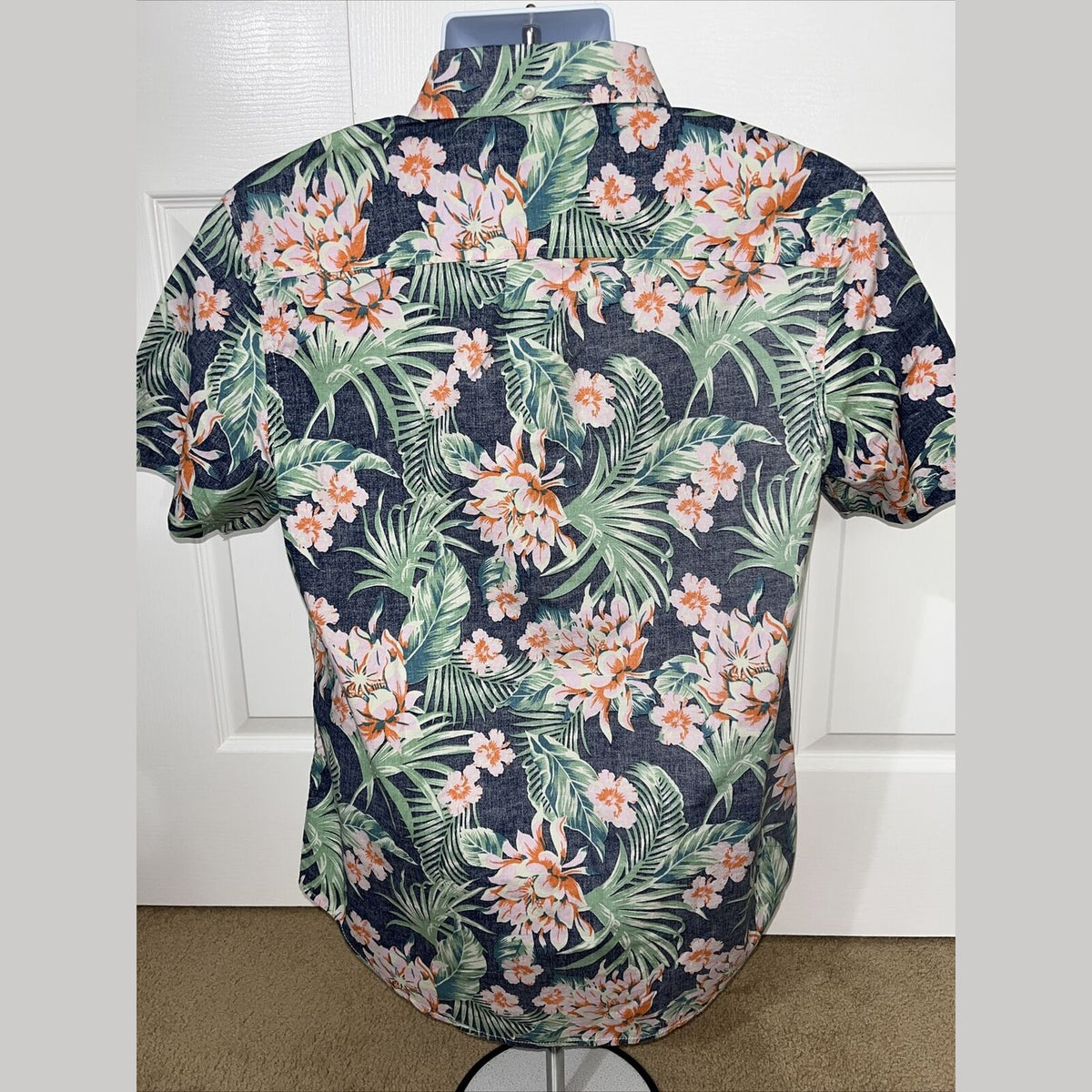 Chubbies Shirt Mens Blue Hawaiian The Resort Friday Pullover Floral-Small- New