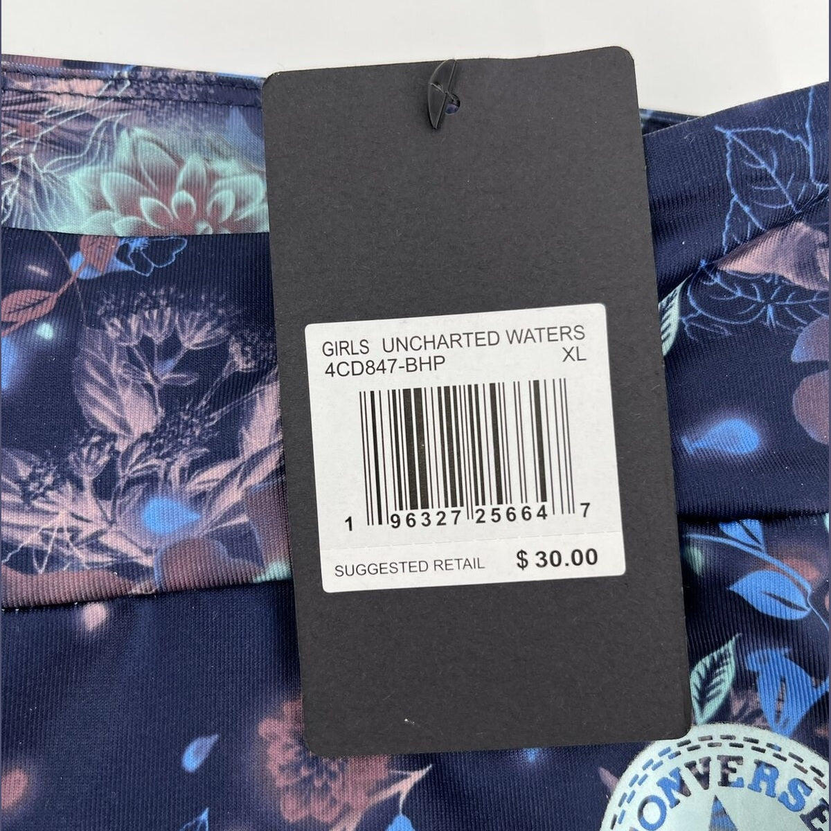 Converse Girls' Printed High Rise Leggings - Multi Floral - Girls XLarge-New $30