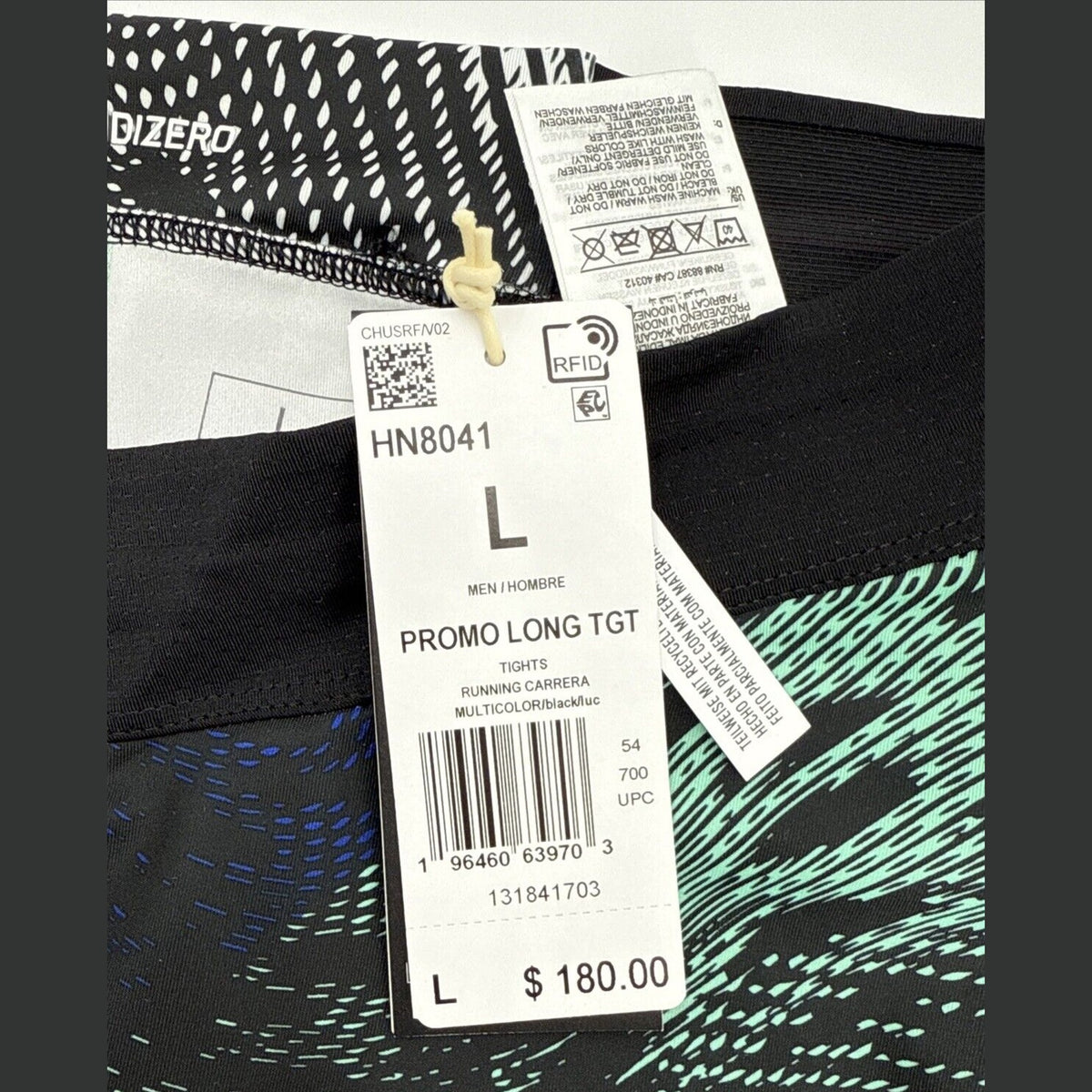 $180 Adidas Men’s Track & Field 2023 Pro Elite Team Long Tights-Size: Large -New