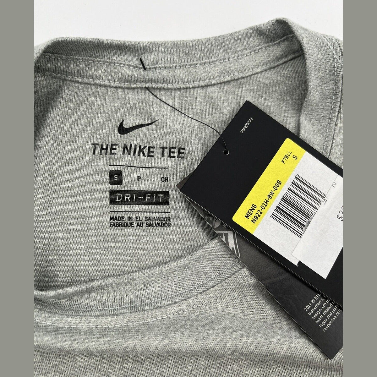 Nike Men’s Denver Broncos Micro T Shirt NFL - Grey/Orange-Small-New Tag $35