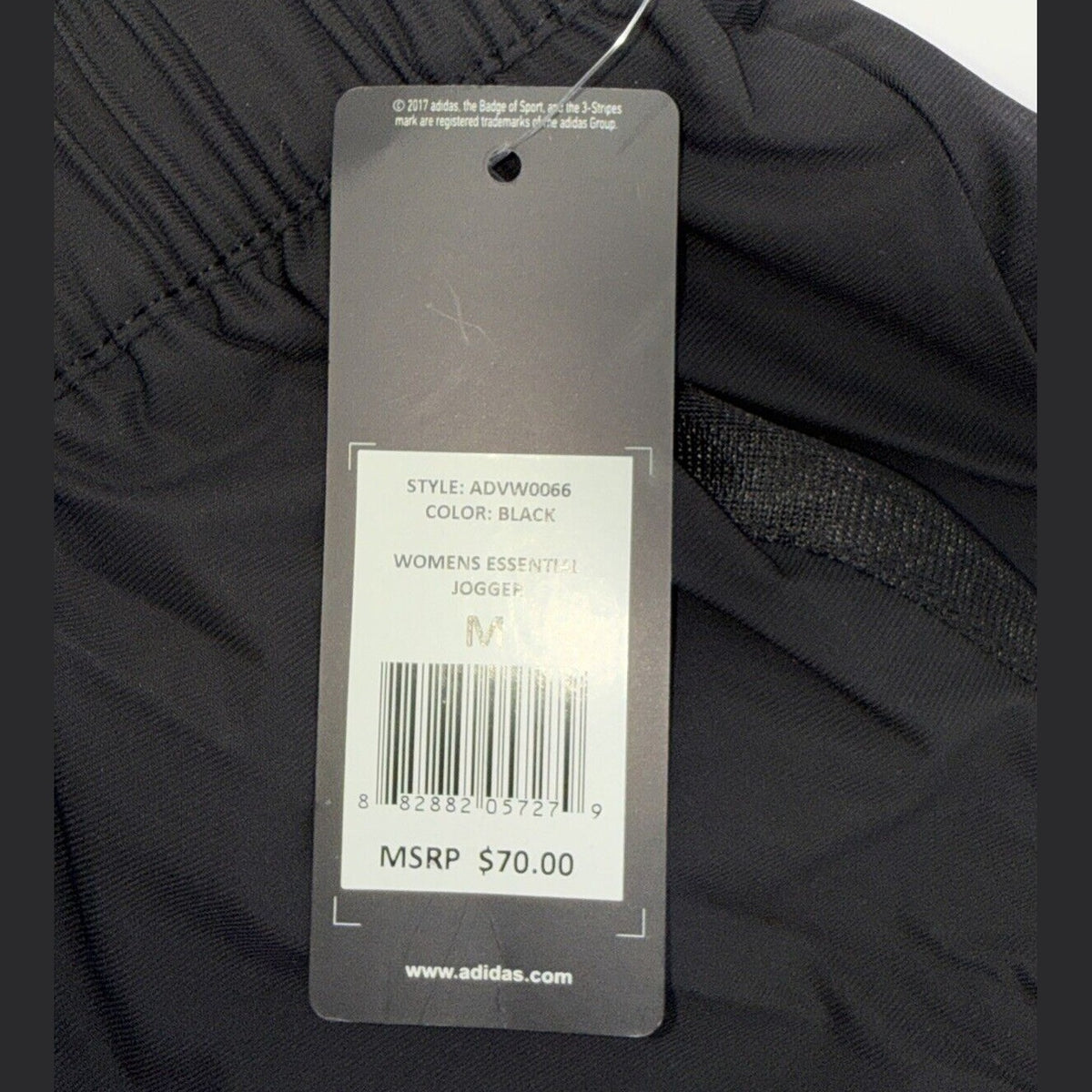 $70 Adidas Women’s Essential Comfy Woven Joggers Pants- Black- Medium- New Tag