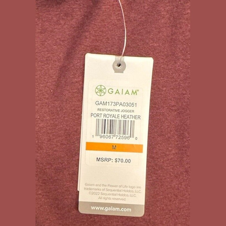 $70 Gaiam Men’s Restorative Slim Fit Jogger- Port Royale Heather- Medium