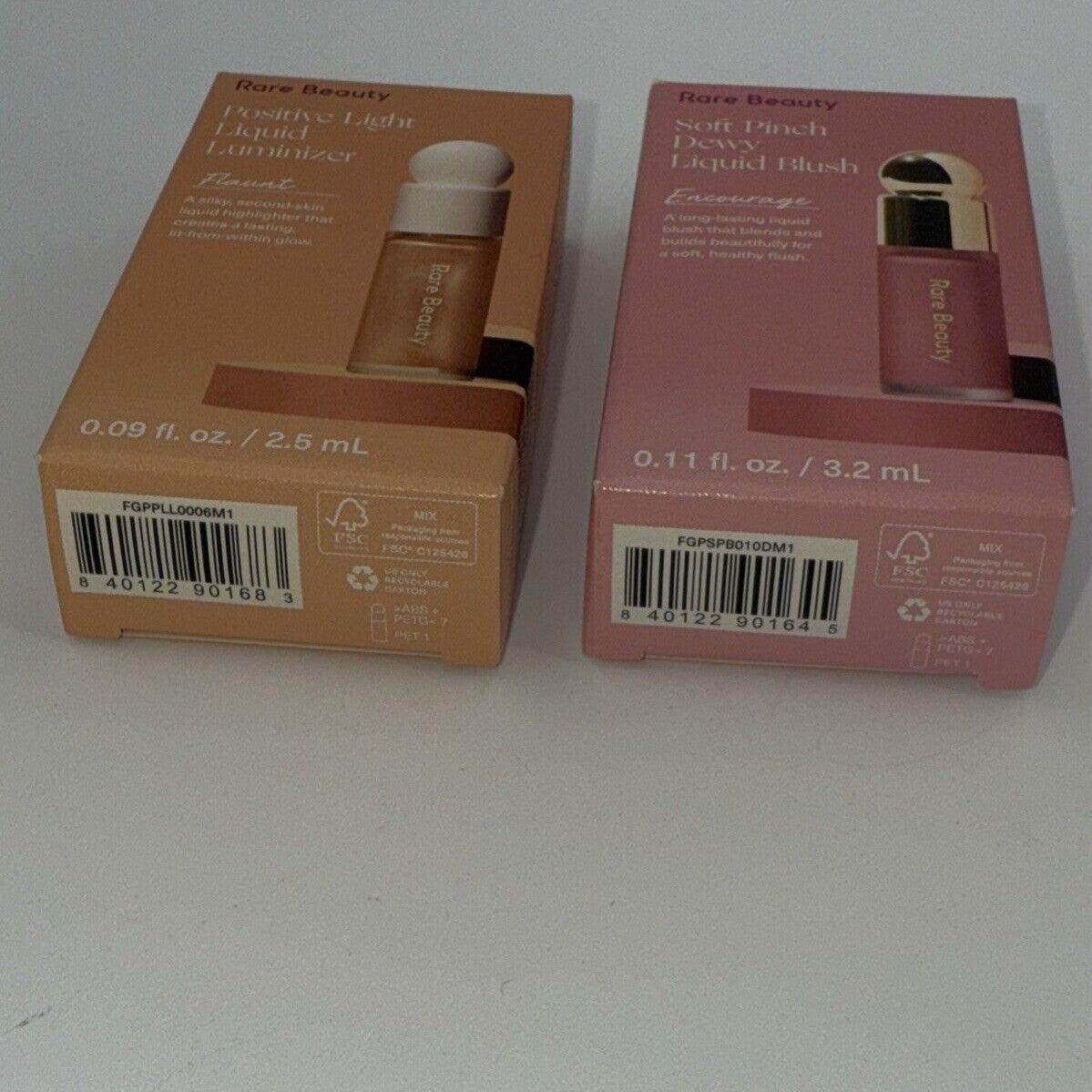 2 Count-Rare Beauty Selena 1 Encourage 1 Flaunt Soft Pinch Blush Mini 0.11 fl oz