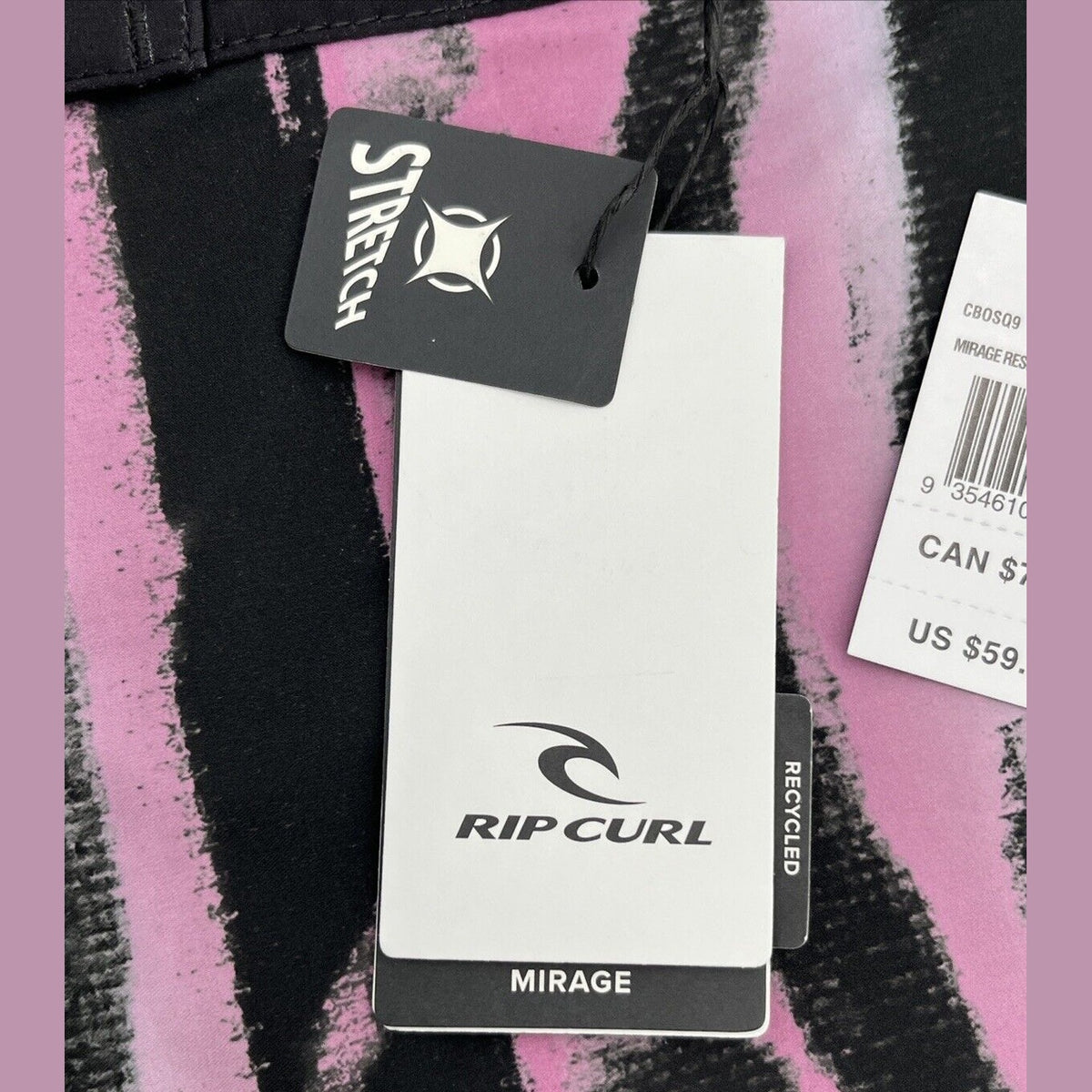$60 Rip Curl Men’s Mirage Board Shorts Stretch Lightweight-Multicolor-Size: 29W