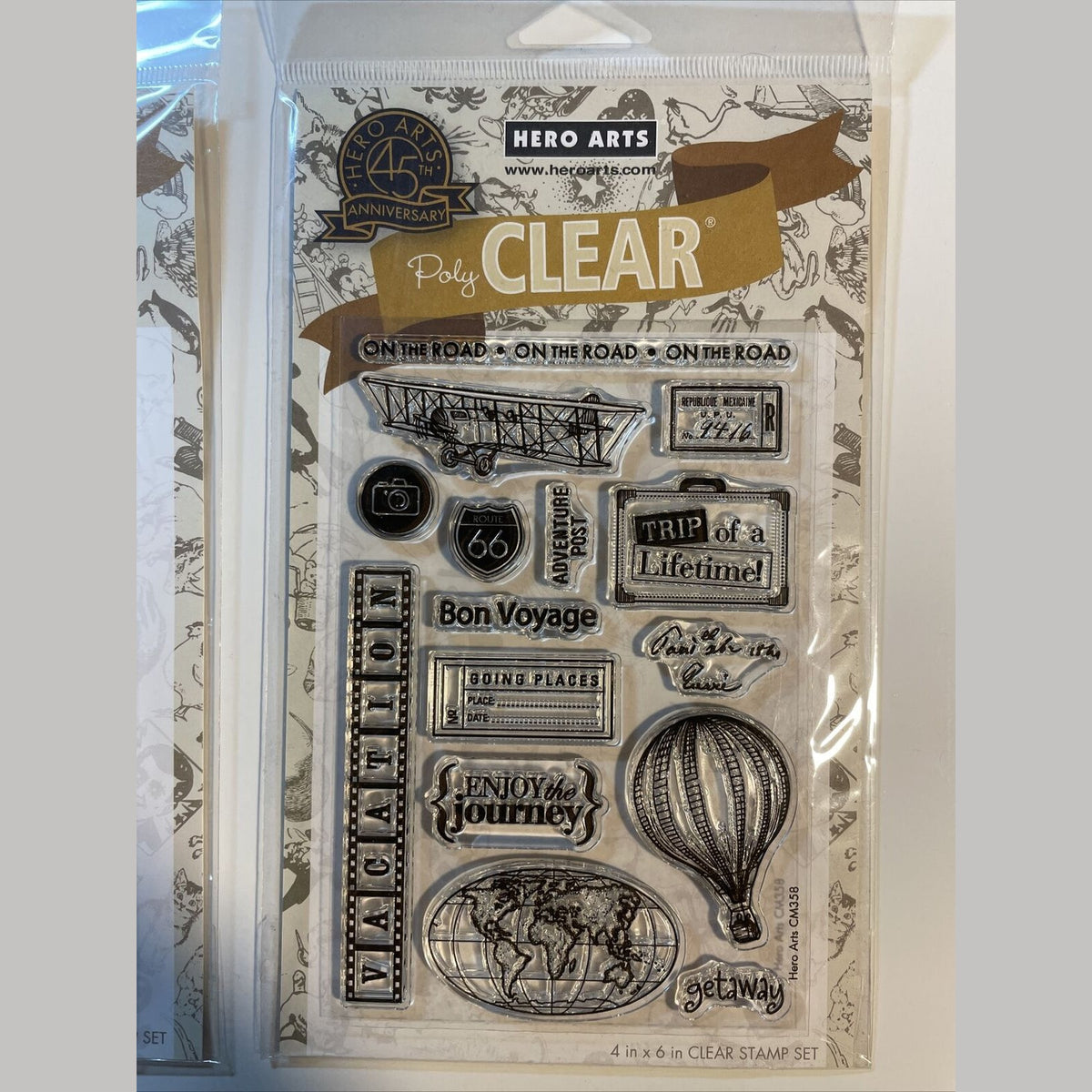 Lot Of 3 Hero Arts Poly Clear Photopolymer Stamps - Combo Lot