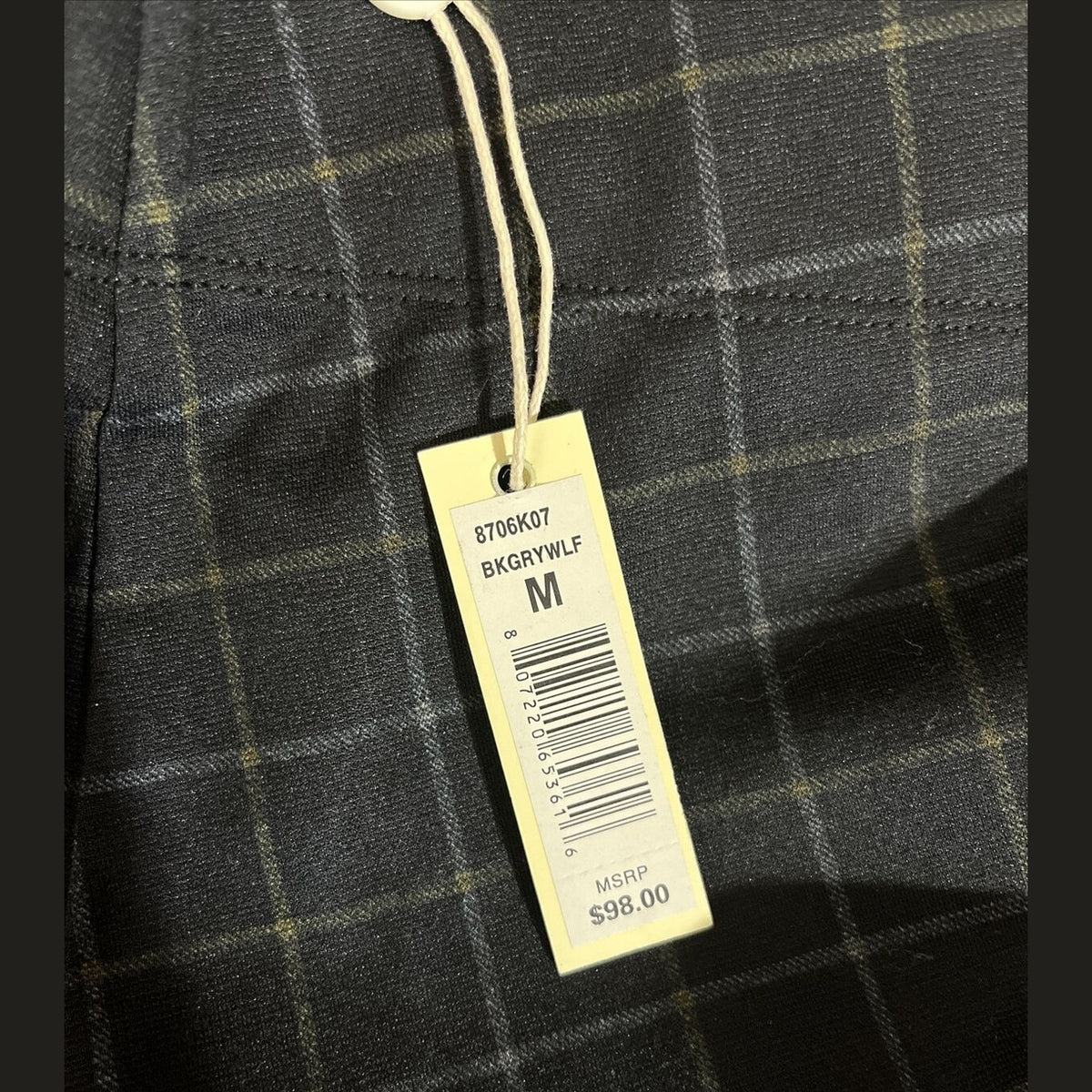 Max Studio High Waist Skinny Leggings- Black Gray Plaid-Medium- NWT - $98 MSRP