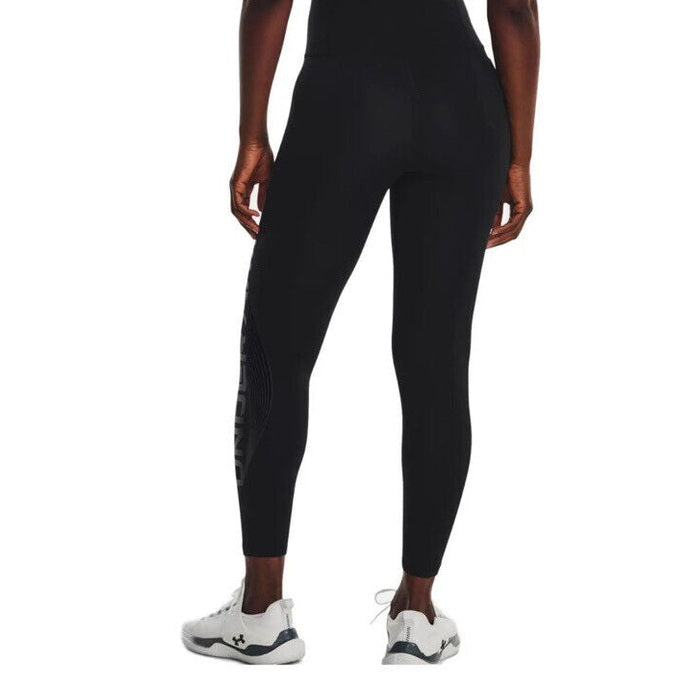 UNDER ARMOUR MOTION ANKLE LEG BRANDED PANTALONI DONNA - Black- XSmall- New Tag