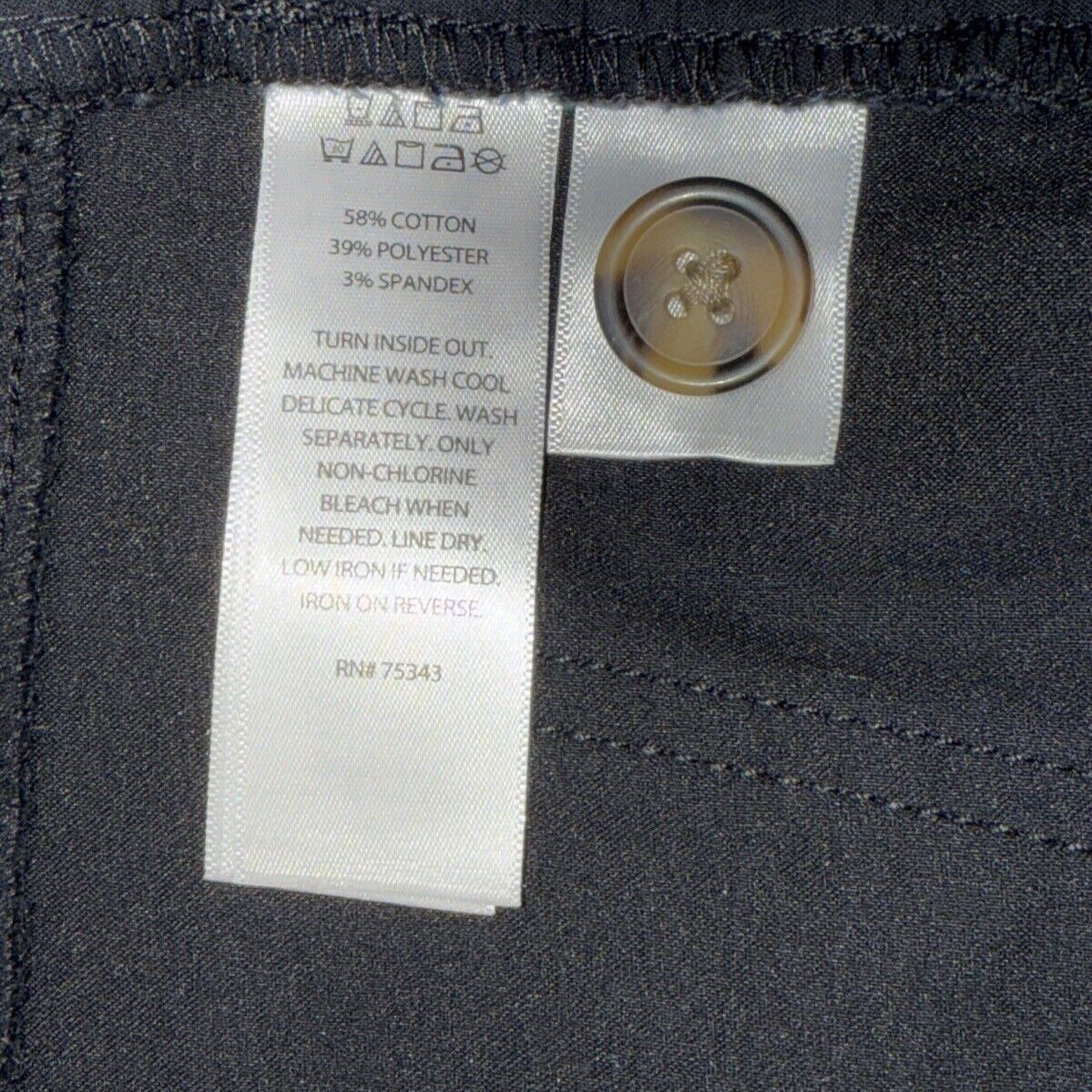 $99 Daniel Hechter Straight Fit Chino 5 Pocket Pants Jeans-Black- 32W 30L-New