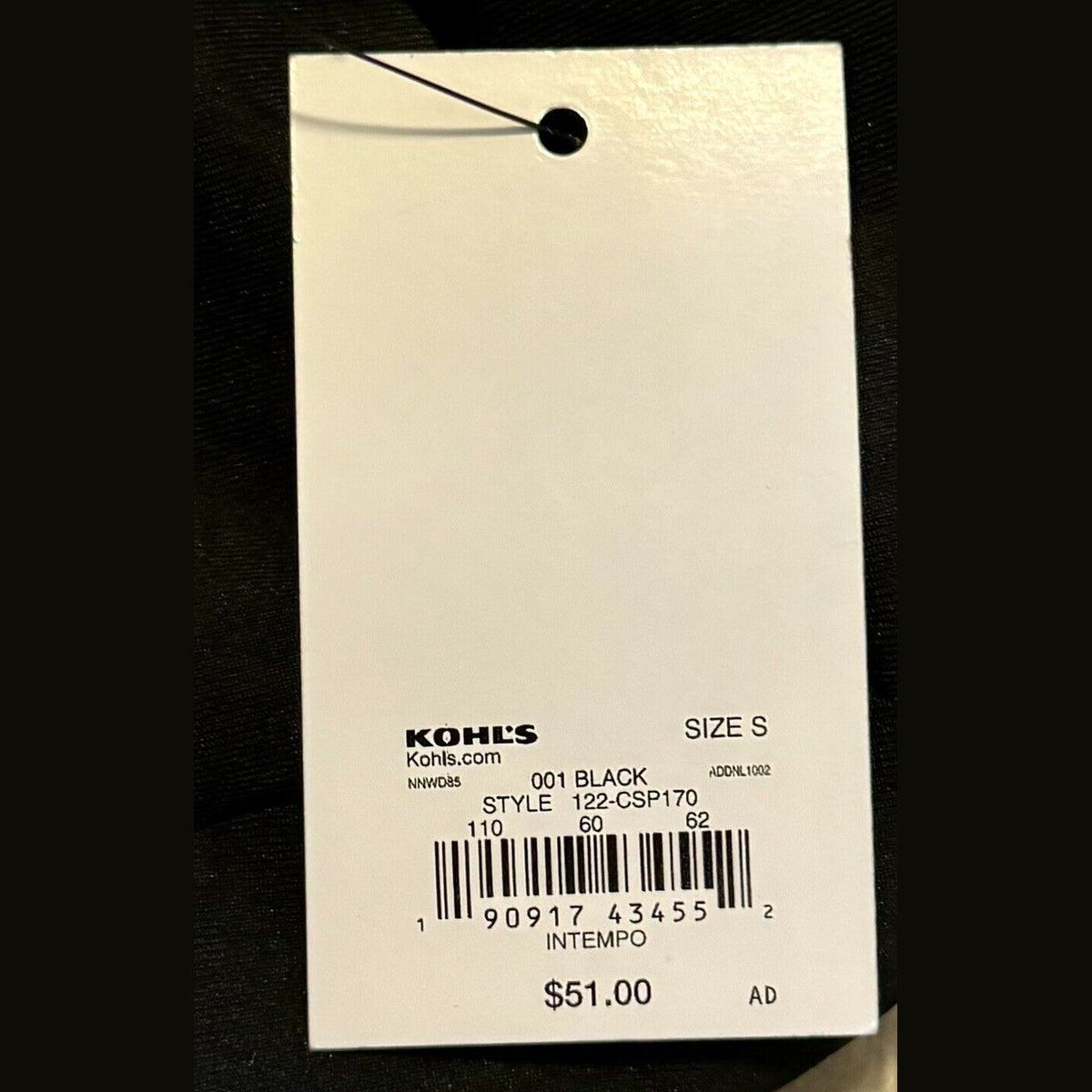 Intempo Women’s Fitted Scuba Pants- Black - Small - NWT - Retail $51