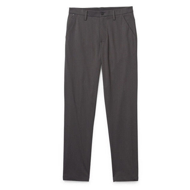 Stylus Chino Pant Regular Fit Slash Dress Stretch - Charcoal Smoke 30W X 30L NEW