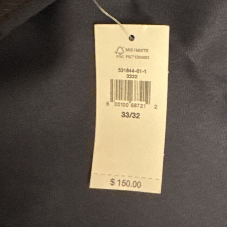 $150 Banana Republic Men’s Modern Classic Satin Suit Trouser Pants-Navy- 33Wx32L