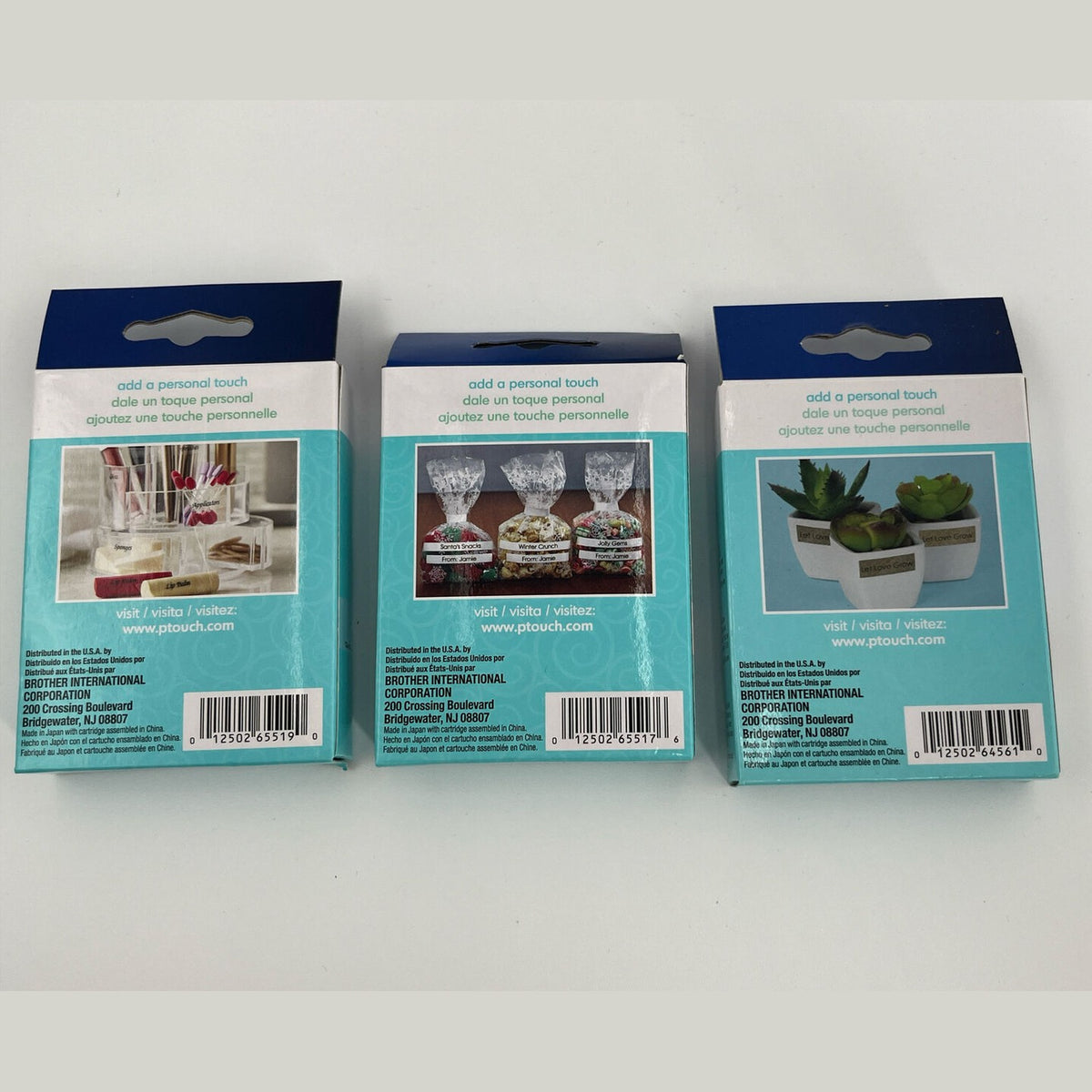 3 X Brother P-Touch Embellish Tape & Satin Ribbon ~1/2" (0.47") -NEW-LOT OF 3!