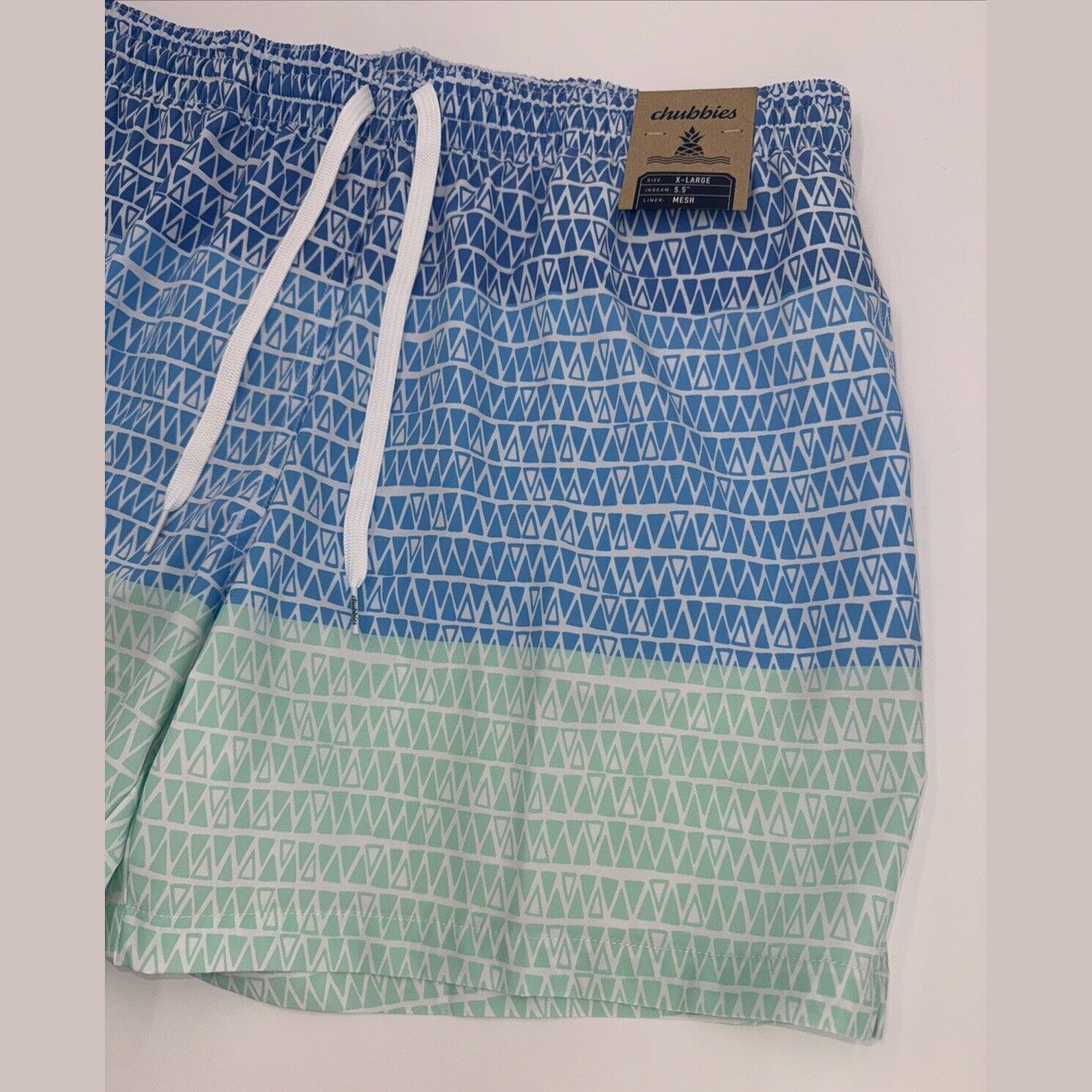 $70 Chubbies The Ocean Trifectas 5.5" Inseam Swim Trunks- Multi -XLarge -New Tag