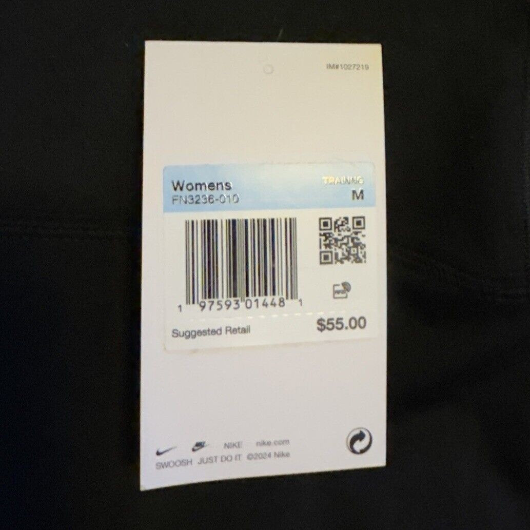 $55 Nike One Women’s Dri-Fit High Waisted Cropped- FN3236 -Black- Medium