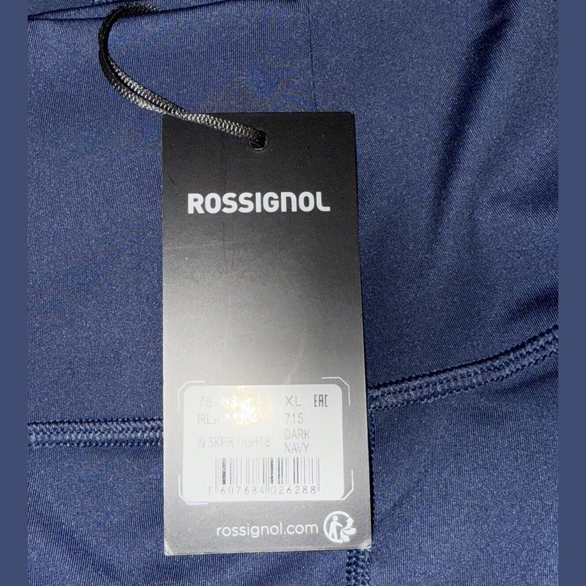 $95 Rossignol Women’s Stretch Full Length Running Tights- Navy- XLarge -New Tags