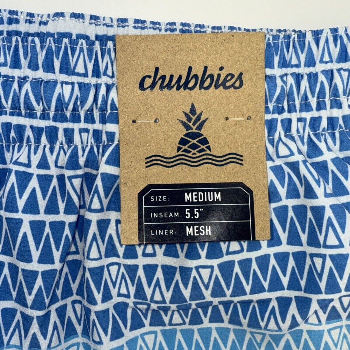 $70 Chubbies The Ocean Trifectas 5.5" Inseam Swim Trunks- Multi -Medium-New Tag