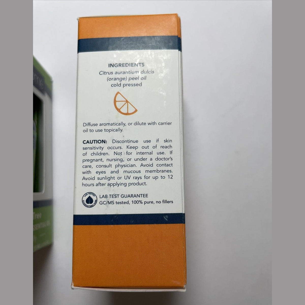 Lot Of 2 Airome 100% Pure Therapeutic Essential Oil - 1 Tea Tree 1 Orange 15ml