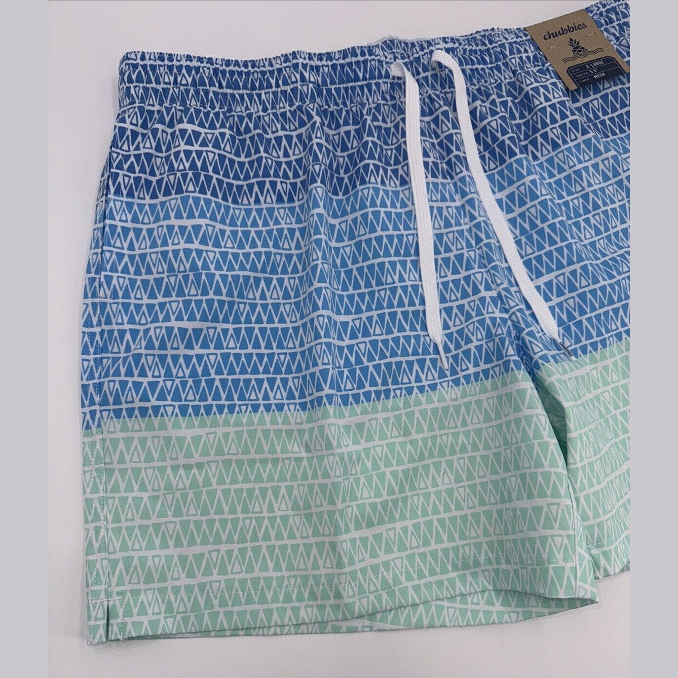 $70 Chubbies The Ocean Trifectas 5.5" Inseam Swim Trunks- Multi -XLarge -New Tag
