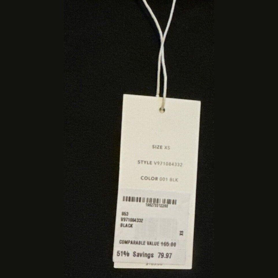 Vince Draped Wide Neck Top- Black- XSmall- NWT- Retail $165