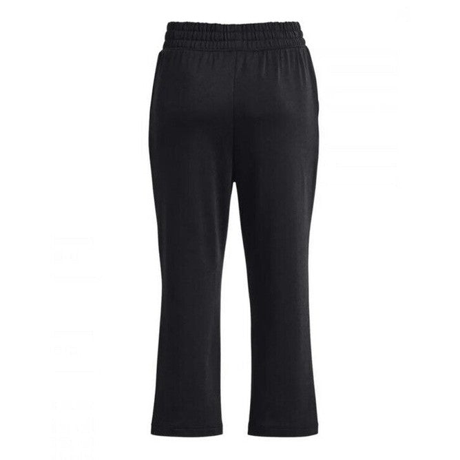 Under Armour Women’s Rival Terry Flared Crop Pants- 1377000 - Black- Medium-New