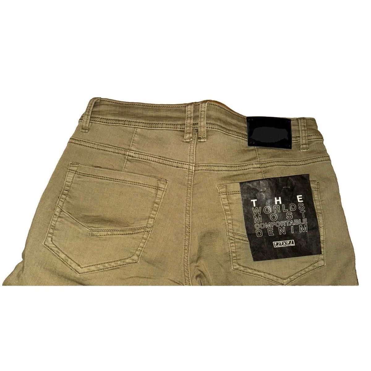 Ezekiel Men’s Tinker Five Pocket Straight Leg Pants Jeans - Dark Khaki- 29Wx32L