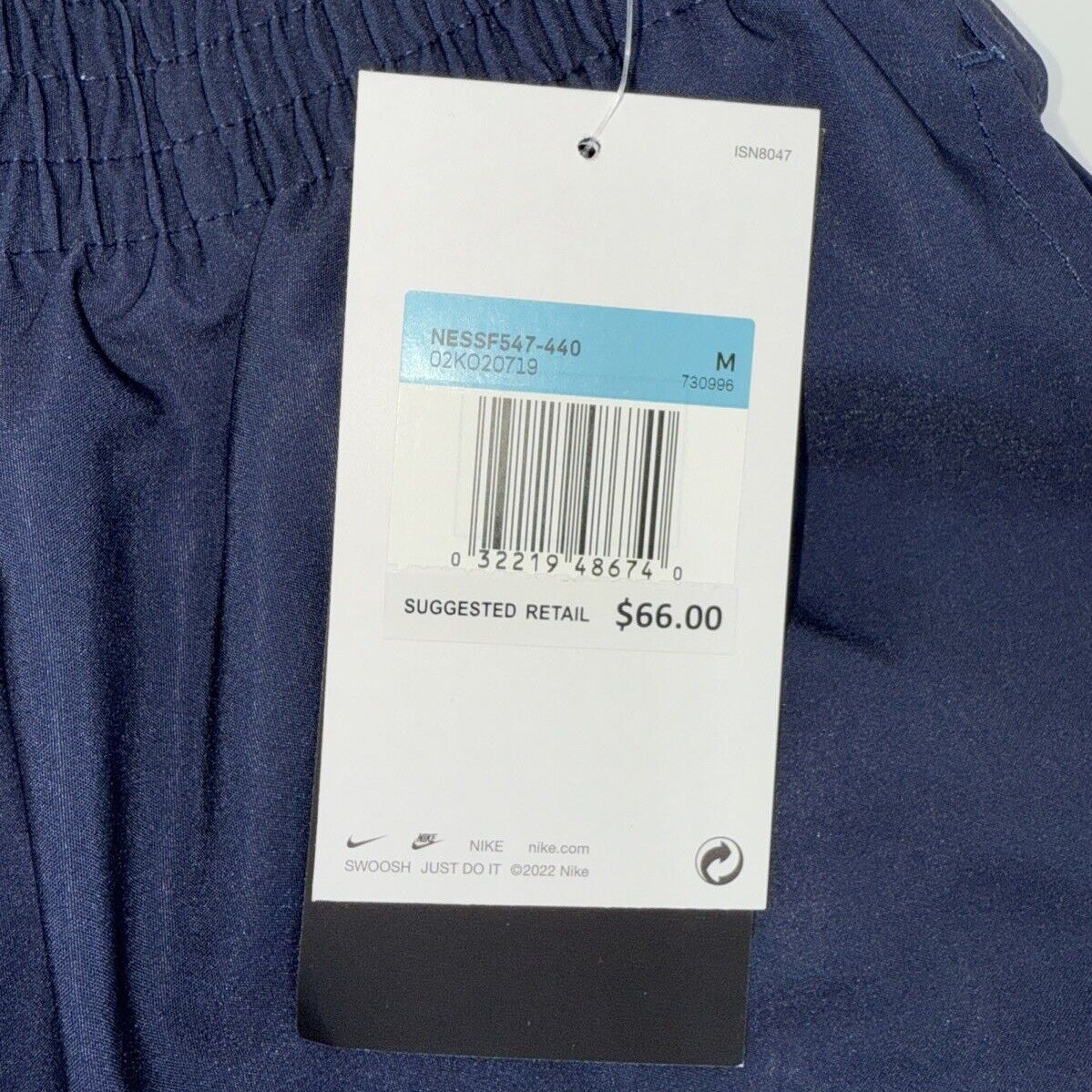 NIKE Men’s Shorts Swim Trunks NESSF547 Content Volley 9”- Navy/Blue -Medium -New