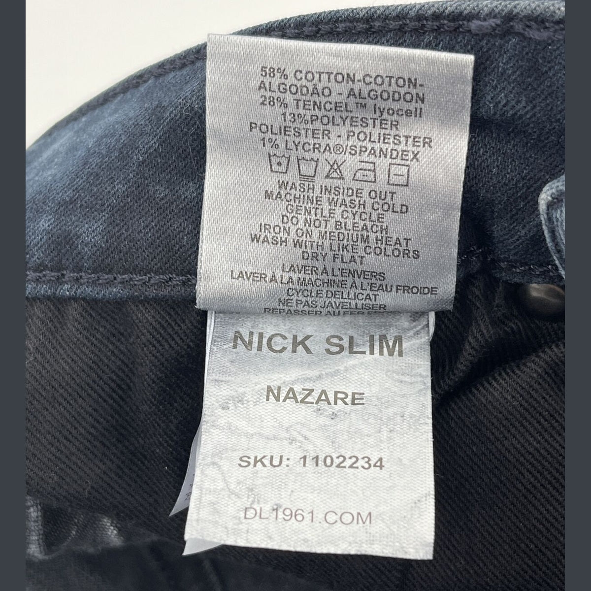 DL 1961 Men's Nick Slim Fit Jeans-Nazare Blue- Sz: 29W X 34L- New Tag $208
