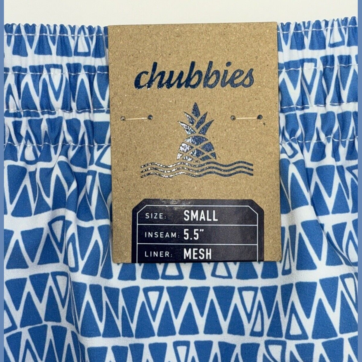 $70 Chubbies The Ocean Trifectas 5.5" Inseam Swim Trunks- Multi -Small -New Tag