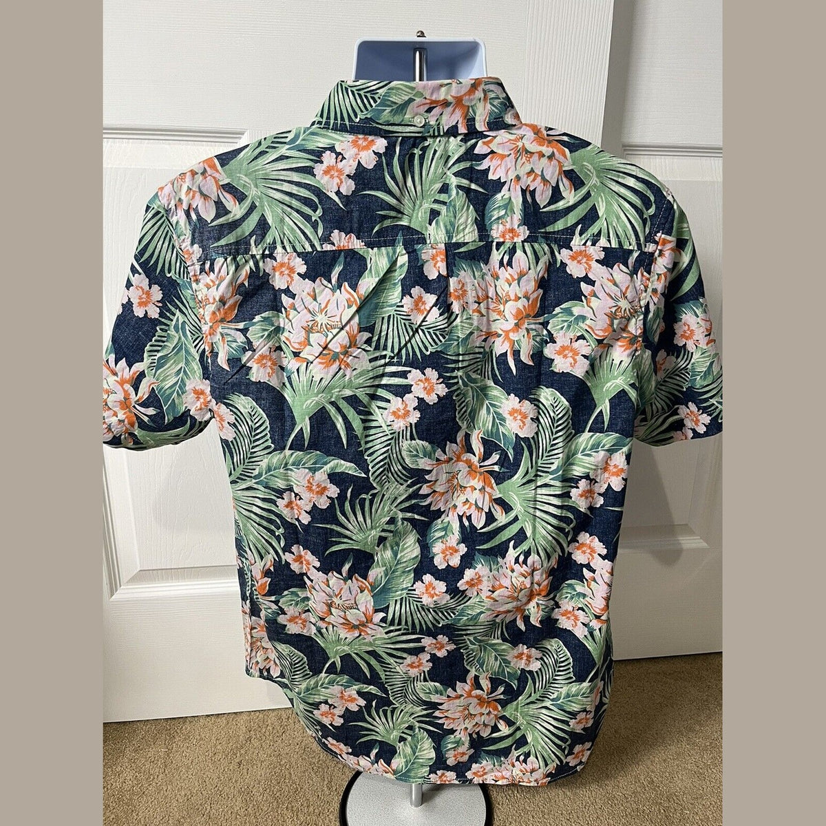 Chubbies Shirt Mens Blue Hawaiian The Resort Friday Pullover Floral-Medium - New