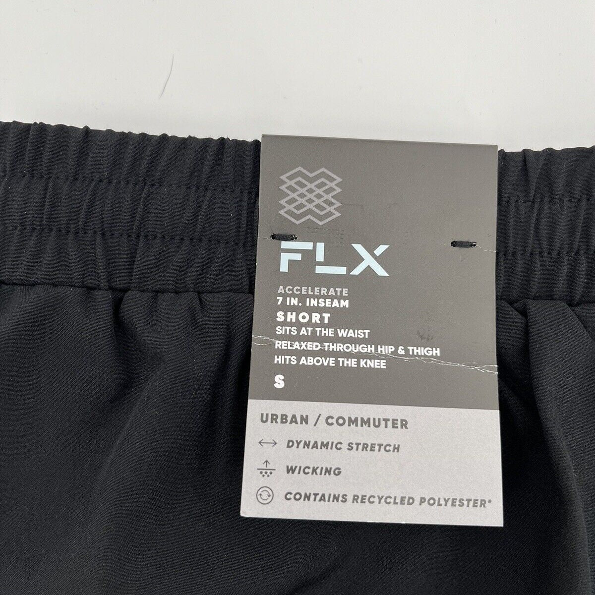 FLX Men’s 7” Accelerate Training Shorts - Black Size: Small - New $50