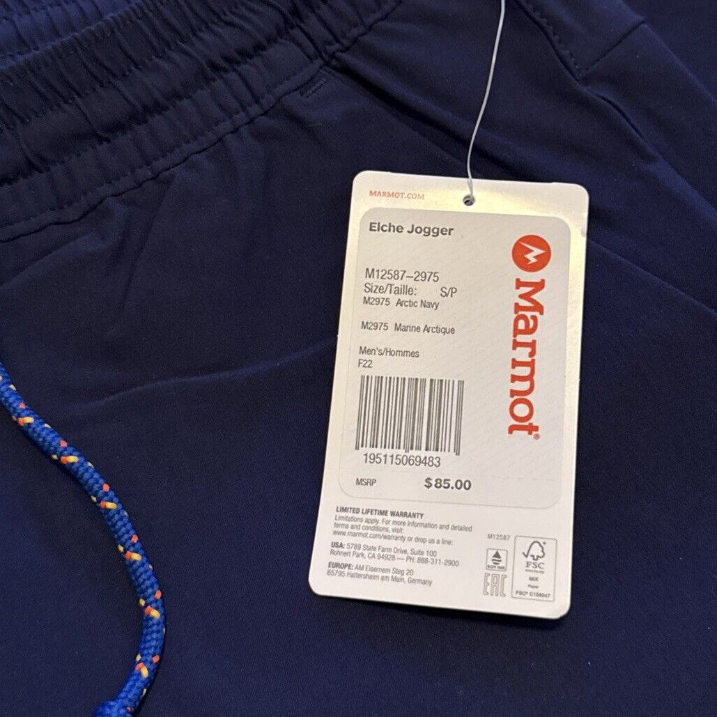 $85 Marmot Men’s Elche Jogger - Arctic Navy - Small- New