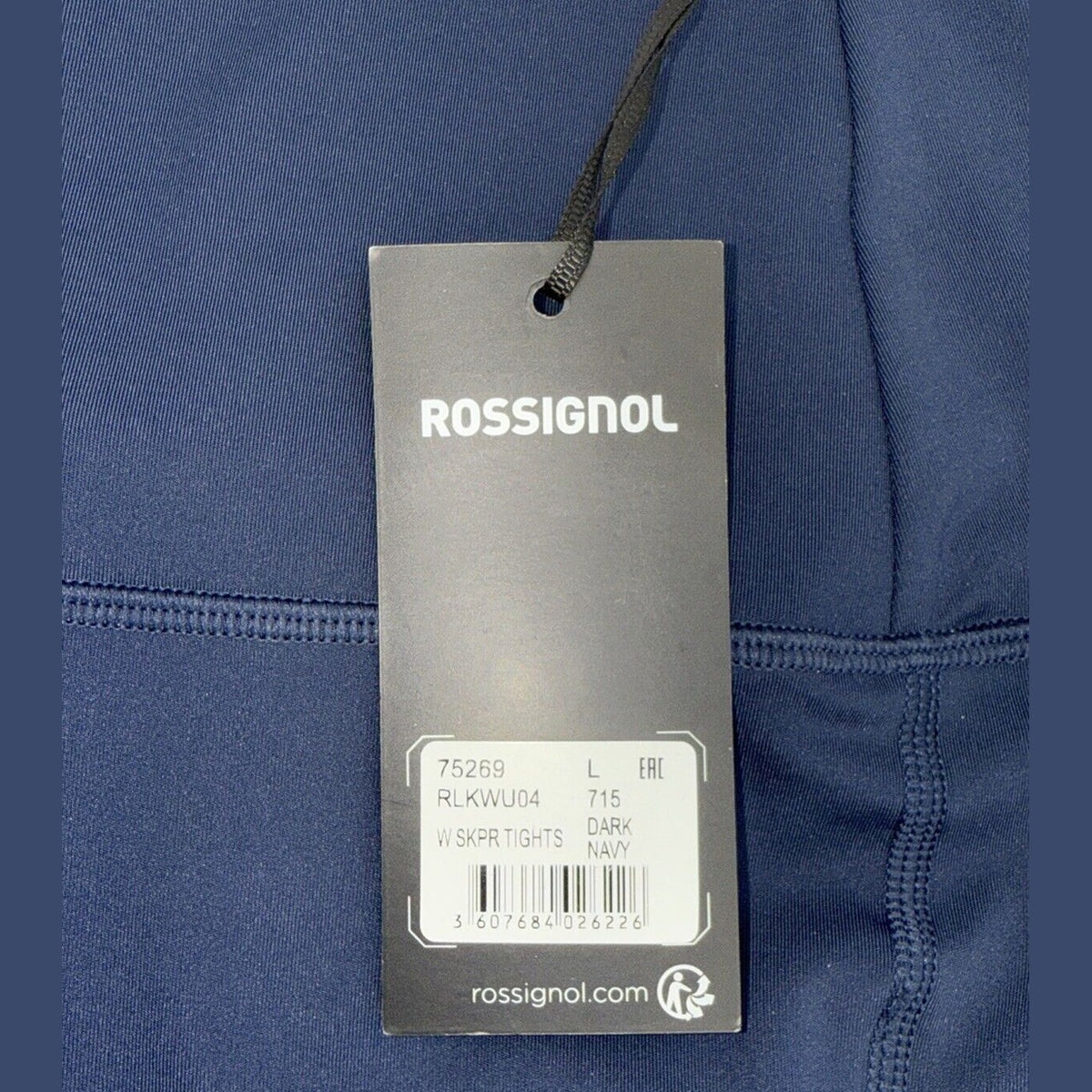 $95 Rossignol Women’s Stretch Full Length Running Tights- Navy- Large -New Tags
