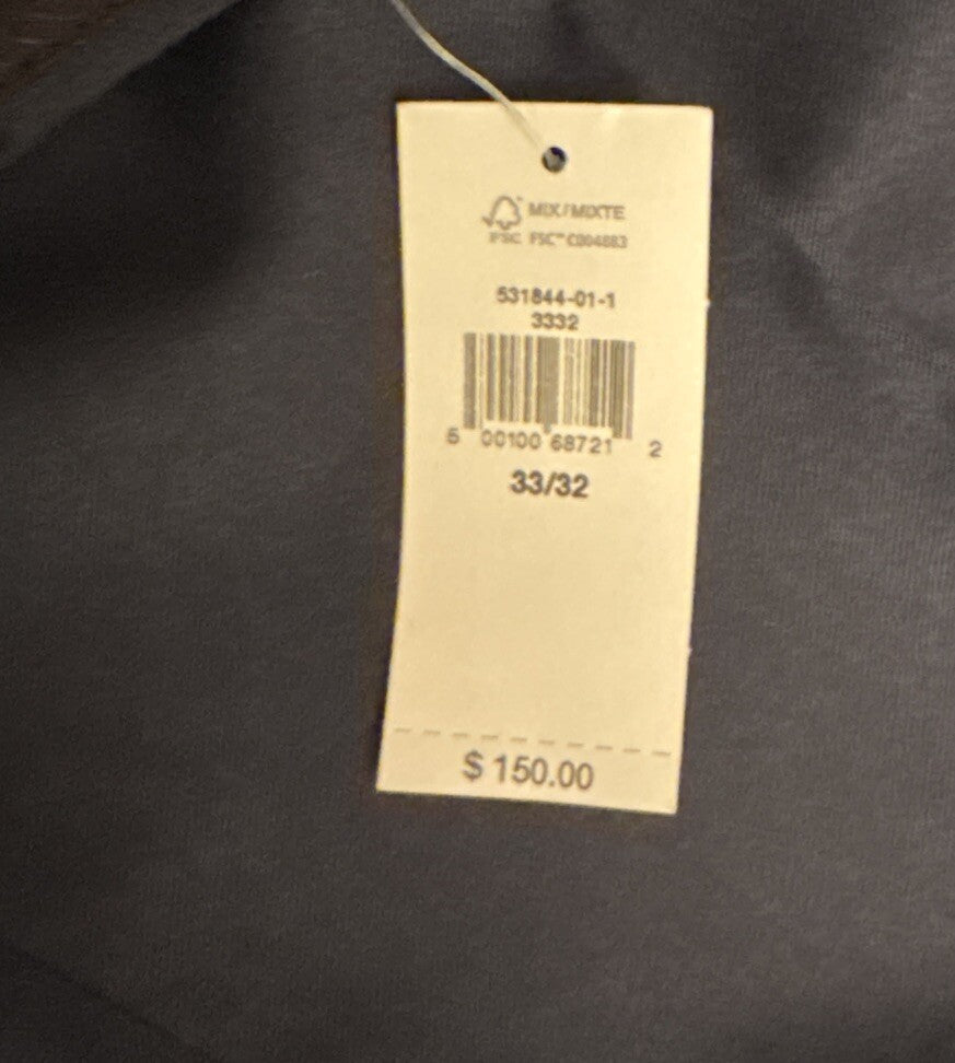 $150 Banana Republic Men’s Modern Classic Satin Suit Trouser Pants-Navy- 33Wx32L