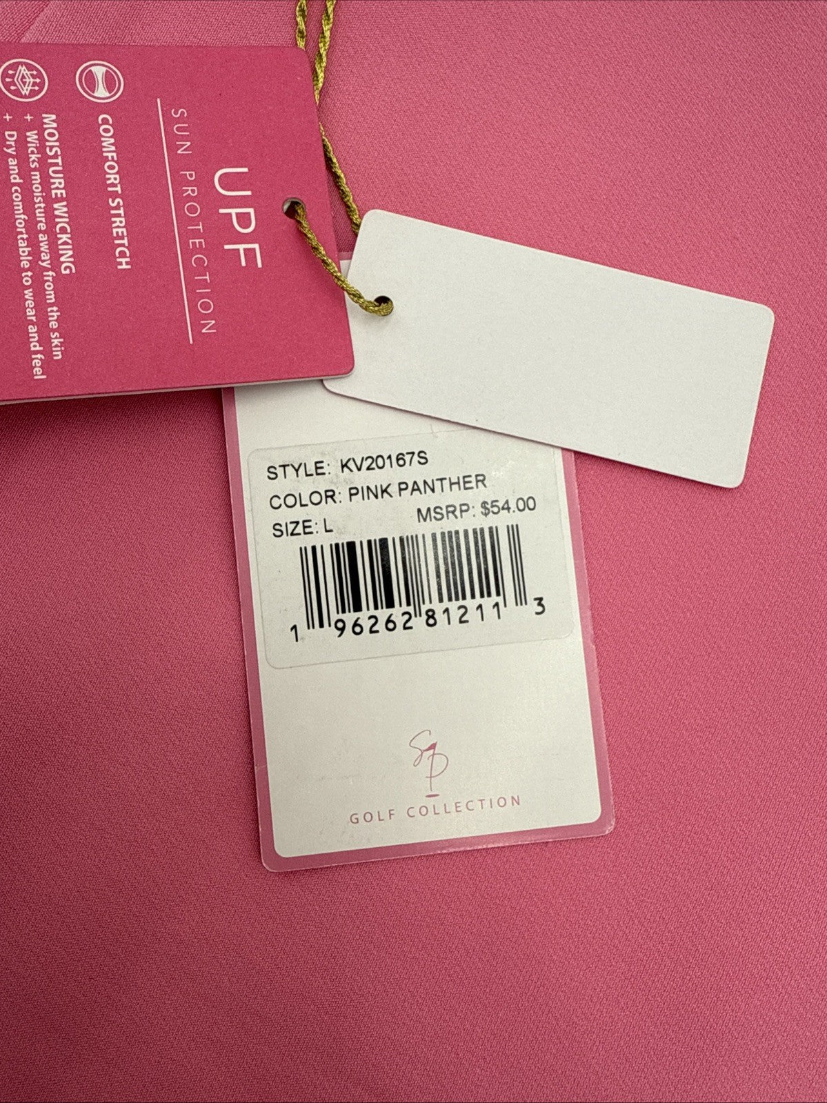 $54 Stella Parker Women’s GOLF 9” Stretch Golf Short- Pink Panther-Large- New