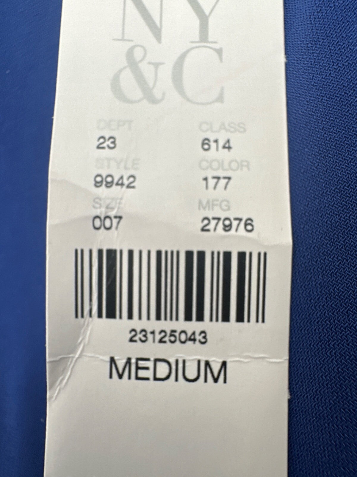 $55 New York & Company Women's Knee Length Dress- Blue - Medium - New With Tag
