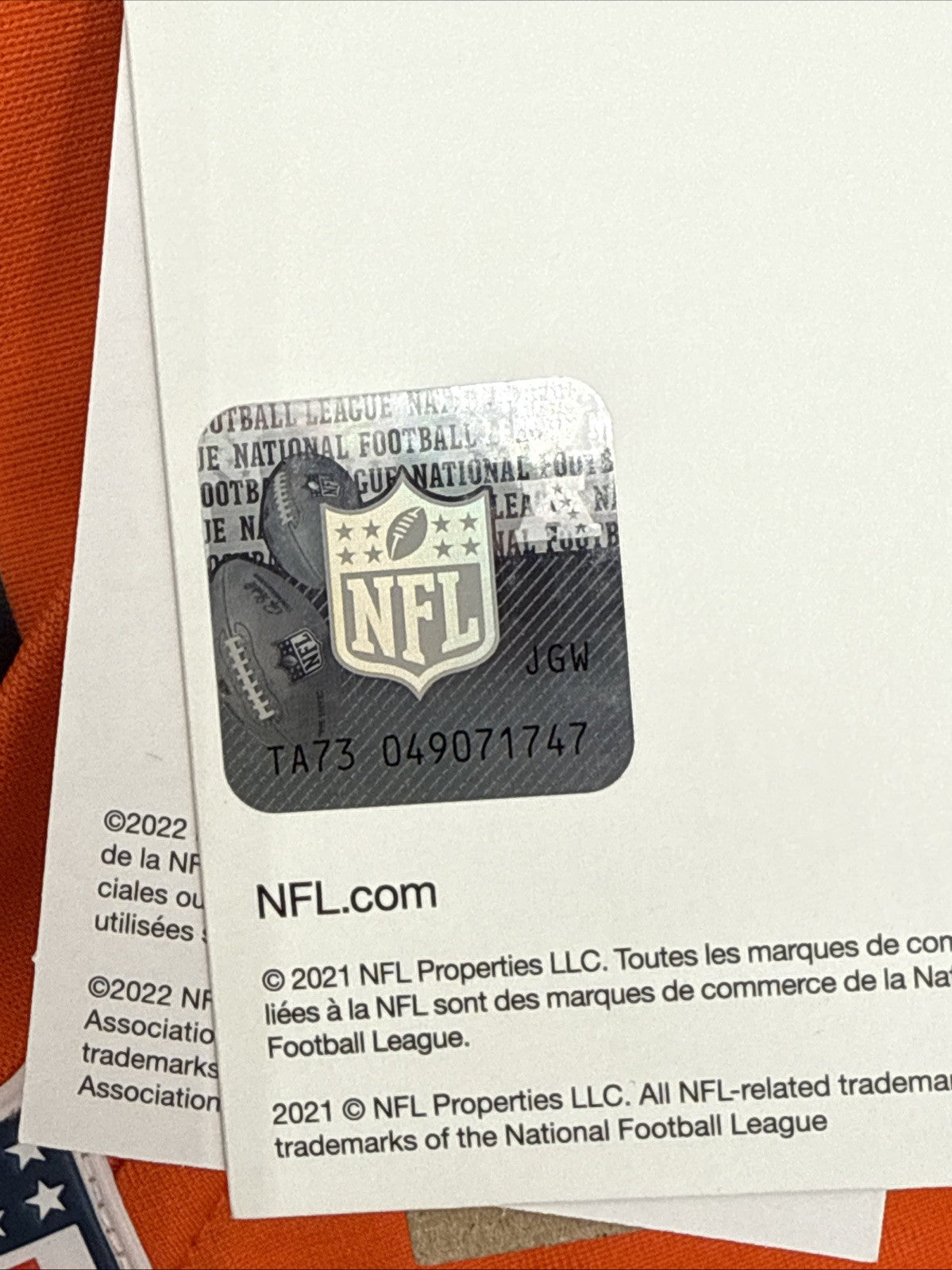 Nike Bo Nix #10 1977 Denver Broncos Jersey Licensed NFL Jersey-Orange-Small-New