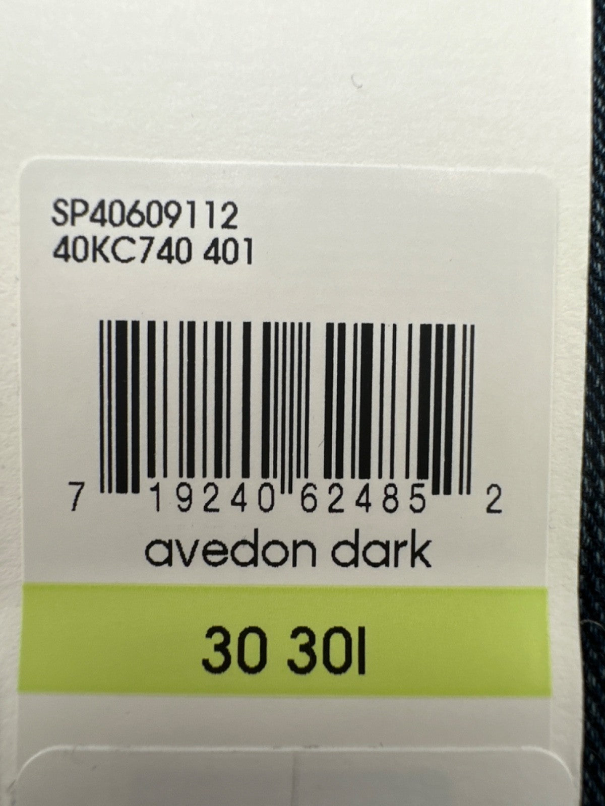 $89 Calvin Klein Men's Slim High Stretch Jeans - Avedon Dark - 30W x 30L - New