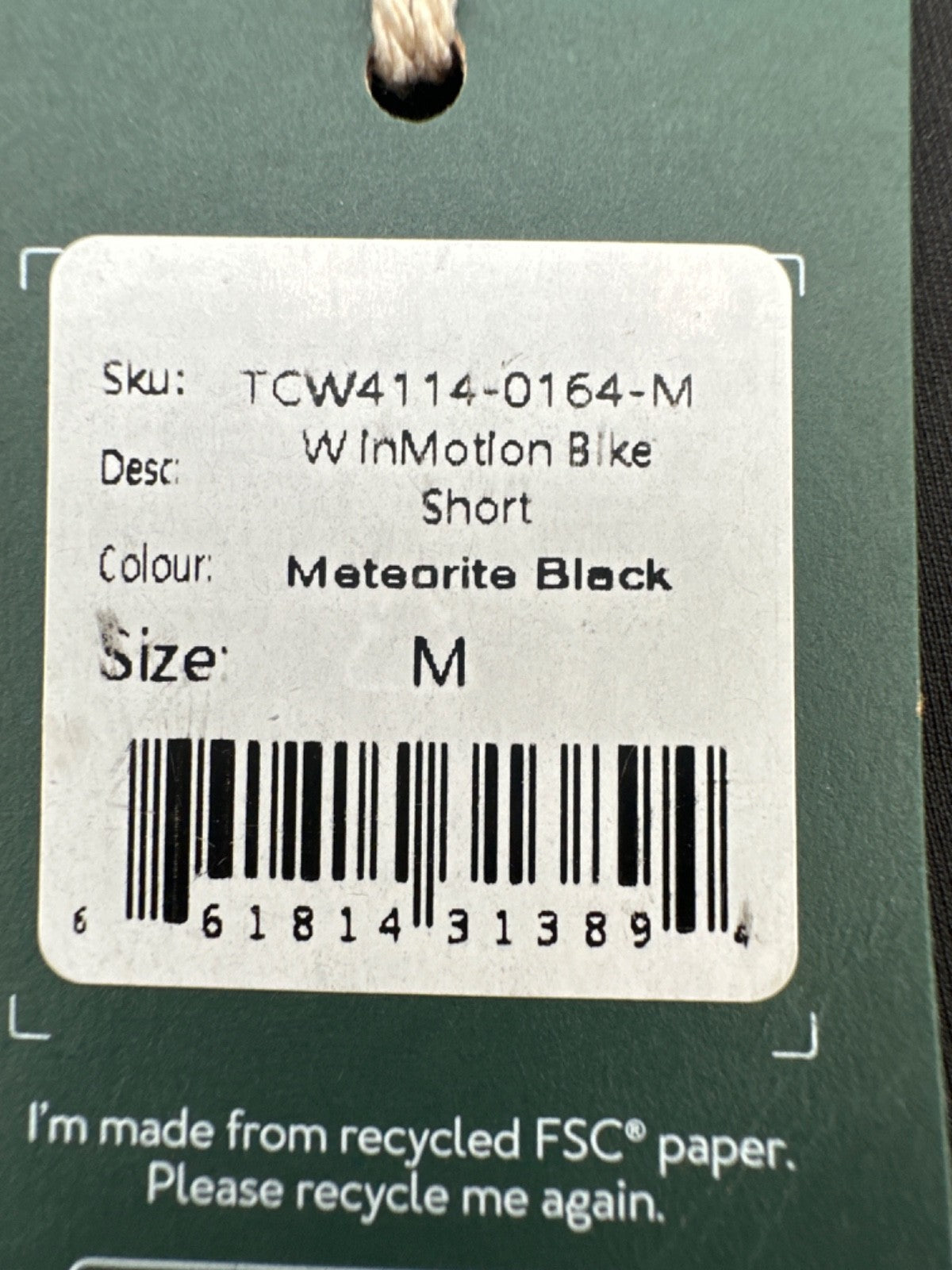 $48 Tentree Women's InMotion Bike Short - Meteorite Black - Medium - New Tag